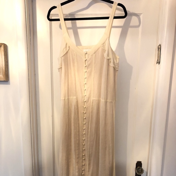 NWOT Eri + Ali cream maxi dress from Anthropologie - Picture 5 of 5